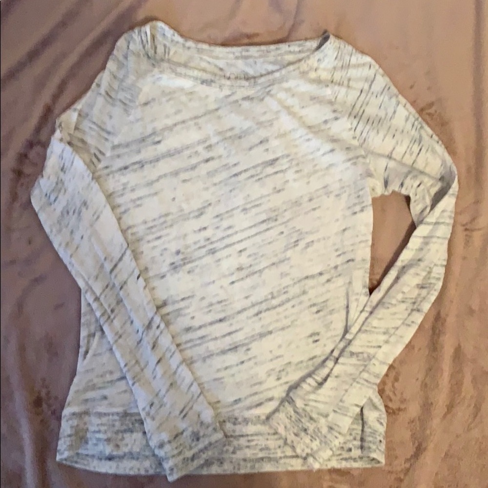 Long sleeve marled top